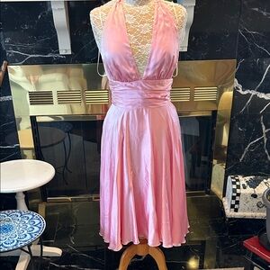 Pink Marilyn Monroe Silk Dress